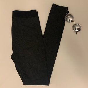 PINK charcoal cropped leggings